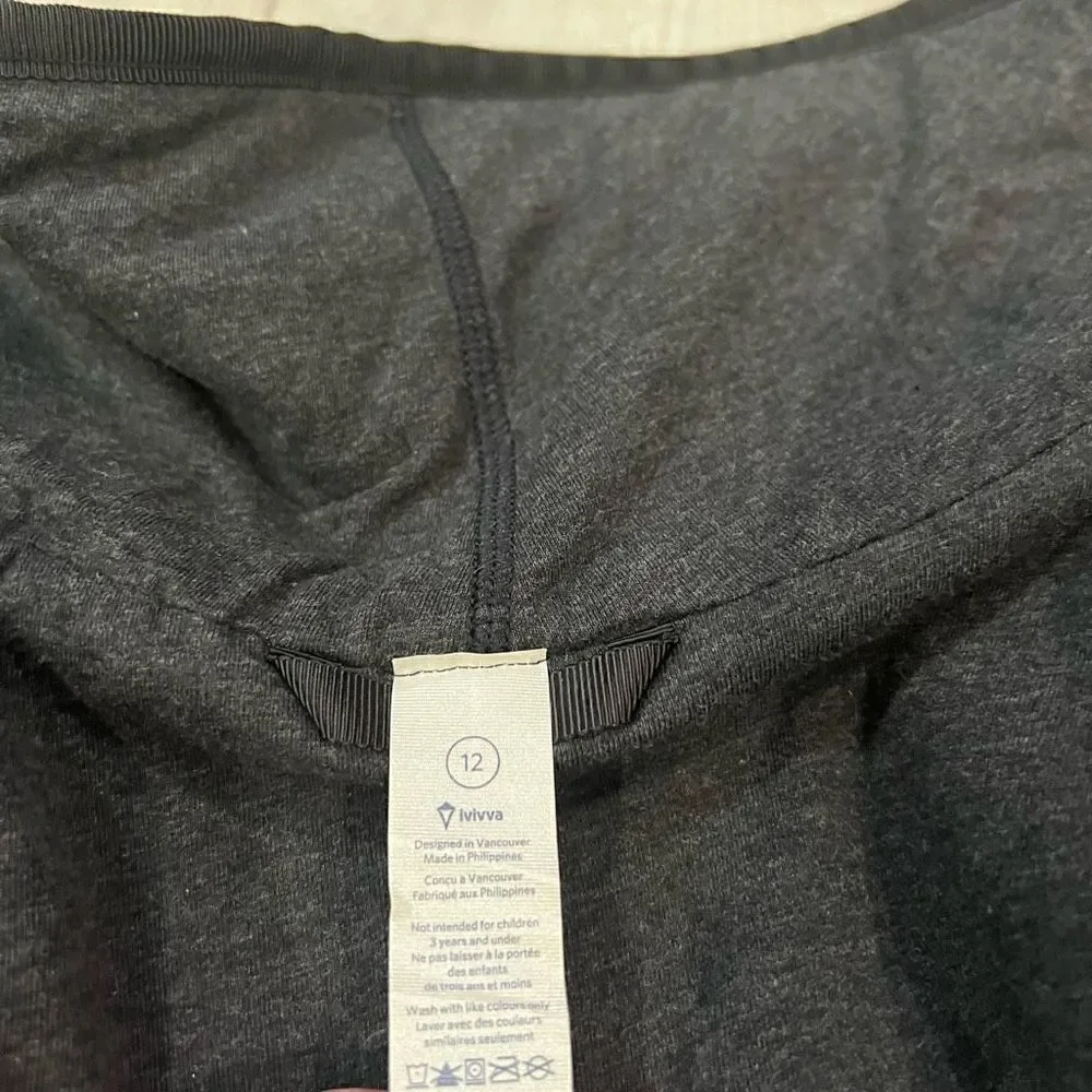 Ivivva by Lululemon girl's reversible fuzzy vest size 12